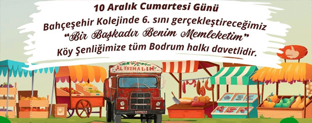 Традиционная деревенская ярмарка в «Bodrum Bahcesehir Koleji»